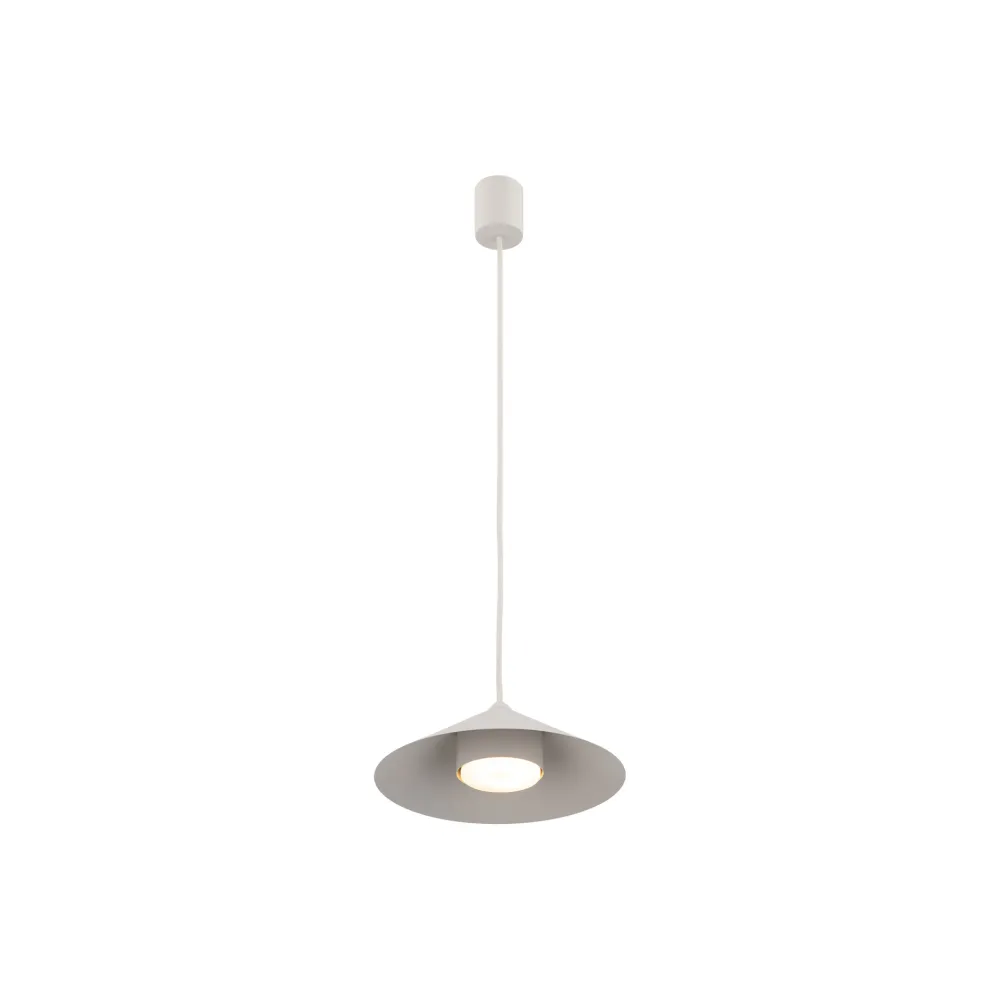 Lampade A Sospensione-Selezionato da Mazzolaluce Lampada a sospensione piatto 23 cm champagne per tavolo da cucina