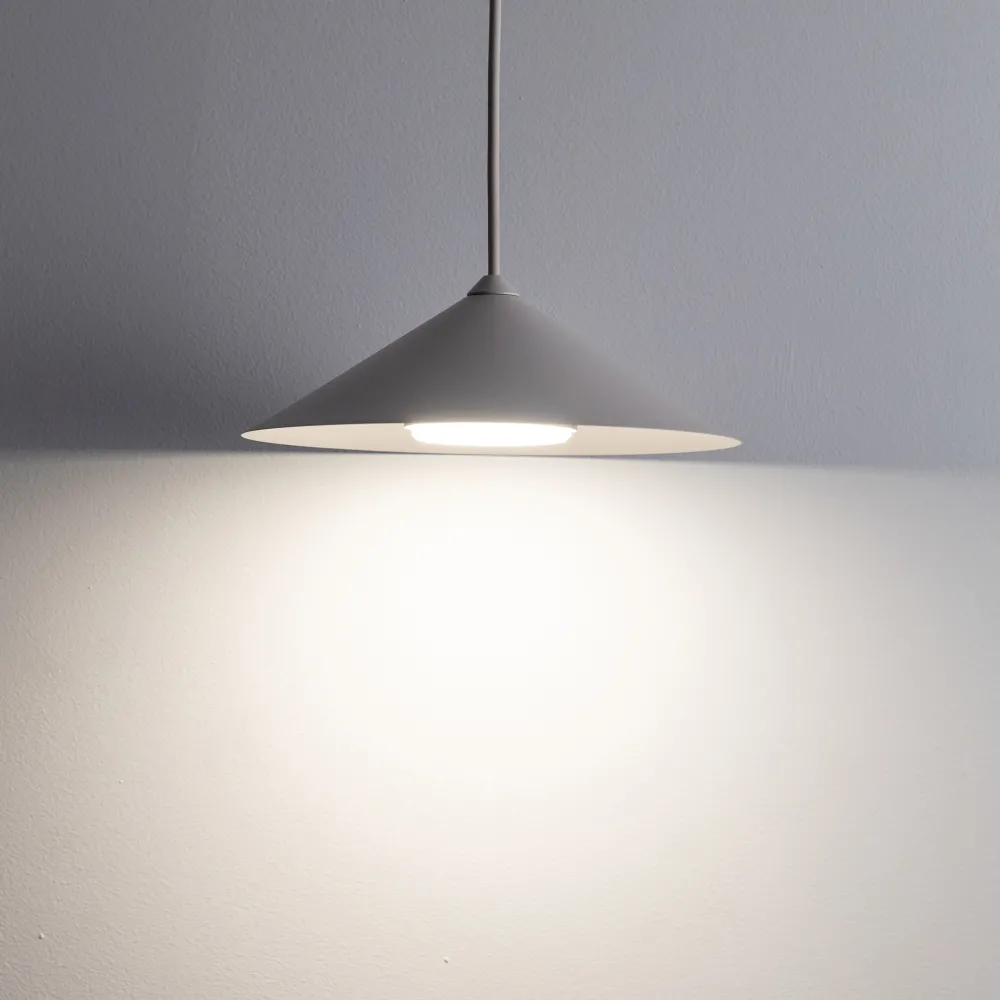 Lampade A Sospensione-Selezionato da Mazzolaluce Lampada a sospensione piatto 23 cm champagne per tavolo da cucina
