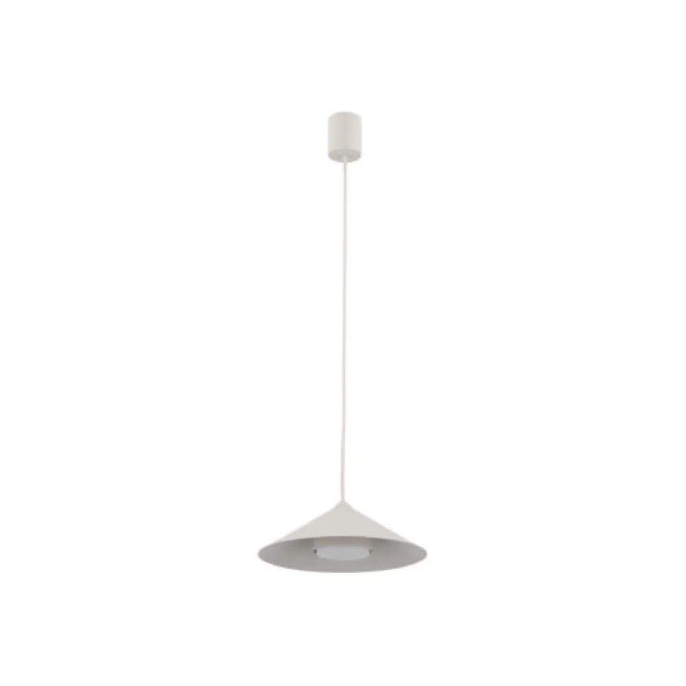 Lampade A Sospensione-Selezionato da Mazzolaluce Lampada a sospensione piatto 23 cm champagne per tavolo da cucina
