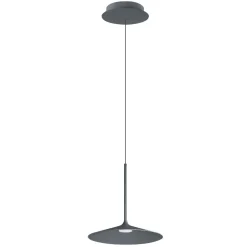 Lampade A Sospensione-Linea Light Lampada a sospensione poe p1 grigio raggrizzante led 7w 3000k