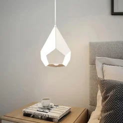 Lampade A Sospensione-Selezionato da Mazzolaluce Lampada a sospensione prismatico di gesso bianco
