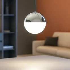 Lampade A Sospensione-Linea Light Lampada a sospensione rossini cromo led 6w 3000k ca112dchwdi