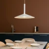 Lampadari Cucina-Selezionato da Mazzolaluce Lampada a sospensione saliscendi disco bianco led 9w 3000k