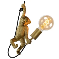 Lampade A Sospensione-Selezionato da Mazzolaluce Lampada a sospensione scimmia oro pendente scimpenze
