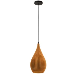 Lampade A Sospensione-Fabas Luce Lampada a sospensione senape lisa plastica vegetale