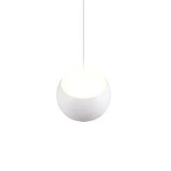 Lampade A Sospensione-Selezionato da Mazzolaluce Lampada a sospensione sfera bianca led 2700k-6500k con telecomando