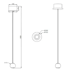 Lampade A Sospensione-Selezionato da Mazzolaluce Lampada a sospensione sfera bianca led 2700k-6500k con telecomando