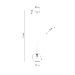 Lampade A Sospensione-Selezionato da Mazzolaluce lampada a sospensione sfera di vetro cognac design moderno