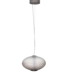 Lampade A Sospensione-Selezionato da Mazzolaluce Lampada a sospensione sfera di vetro sfumato marrone scuro led 12w 3000k dimmerabile