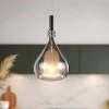Lampade A Sospensione-Selezionato da Mazzolaluce Lampada a sospensione sfera di vetro specchio cromo