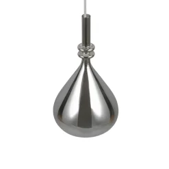 Lampade A Sospensione-Selezionato da Mazzolaluce Lampada a sospensione sfera di vetro specchio cromo