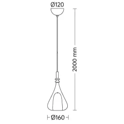Lampade A Sospensione-Selezionato da Mazzolaluce Lampada a sospensione sfera di vetro specchio cromo