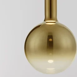 Lampade A Sospensione-Selezionato da Mazzolaluce Lampada a sospensione sfera di vetro oro led 6w 3000k