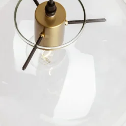 Lampade A Sospensione-Selezionato da Mazzolaluce Lampada a sospensione sfera di vetro 25cm boccia trasparente