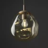 Lampade A Sospensione-Selezionato da Mazzolaluce lampada a sospensione sfera in vetro cognac 25cm design moderno