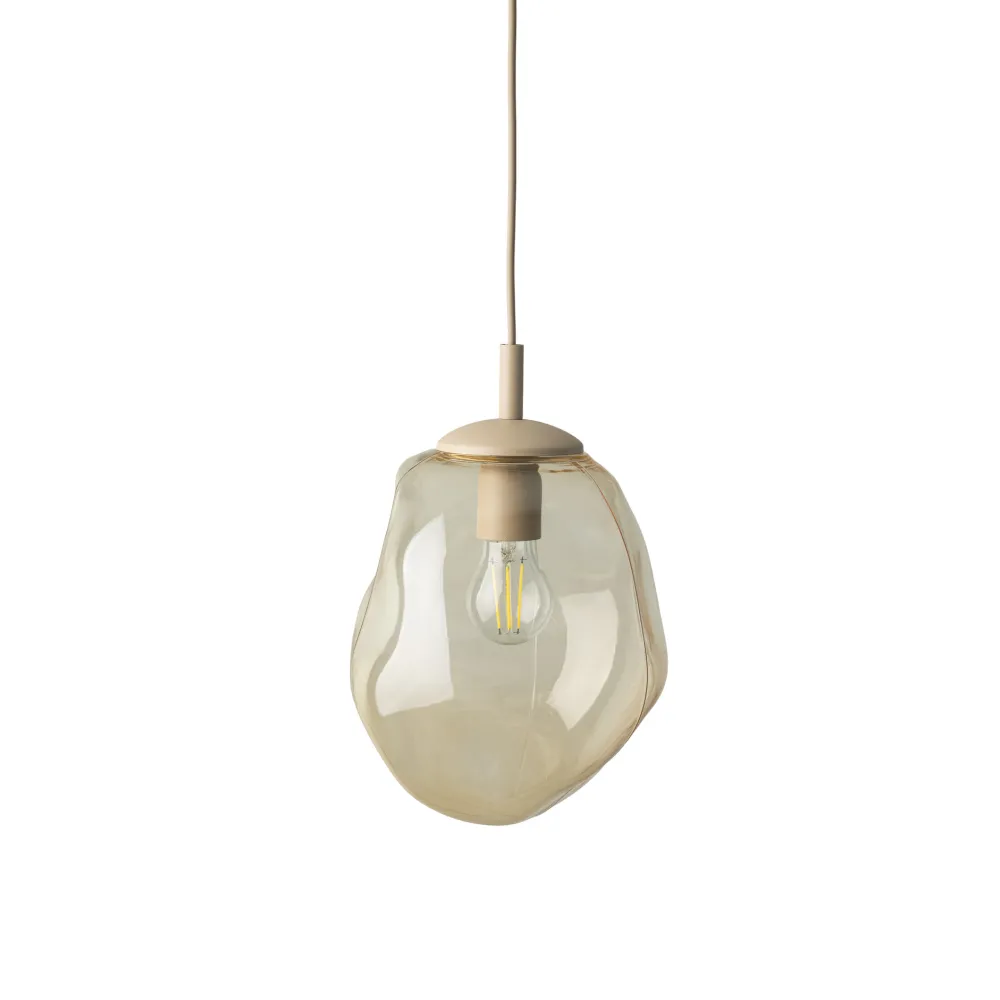 Lampade A Sospensione-Selezionato da Mazzolaluce lampada a sospensione sfera in vetro cognac 25cm design moderno