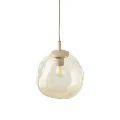 Lampade A Sospensione-Selezionato da Mazzolaluce lampada a sospensione sfera in vetro cognac 25cm design moderno