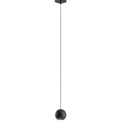 Lampade A Sospensione-Gea Luce Lampada a sospensione sfera nera da incasso guya led 3000k