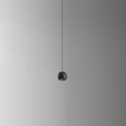 Lampade A Sospensione-Gea Luce Lampada a sospensione sfera nera led 3000k guya