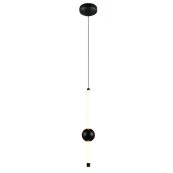 Lampade A Sospensione-Selezionato da Mazzolaluce Lampada a sospensione sfera nera led dimmerabile da 2300k a 4000k