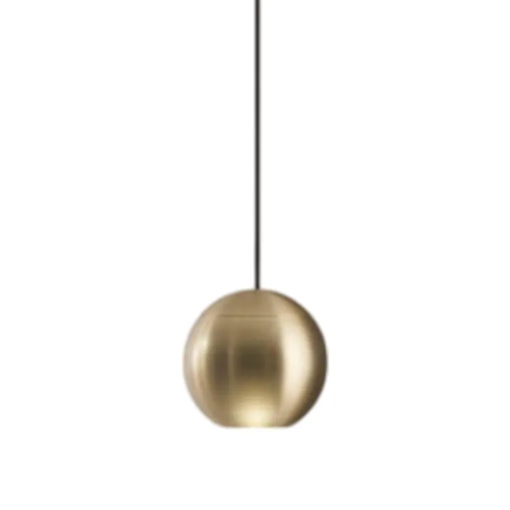 Lampade A Sospensione-Gea Luce Lampada a sospensione sfera oro guya led 3000k