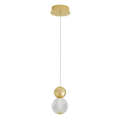 Lampade A Sospensione-Selezionato da Mazzolaluce Lampada a sospensione sfera oro per camera da letto