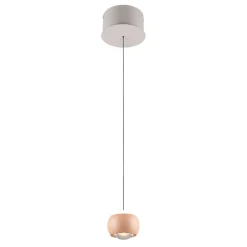 Lampade A Sospensione-Selezionato da Mazzolaluce Lampada a sospensione sfera pesca grigio led 2300k a 4000k con telecomando