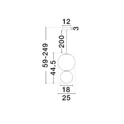 Lampade A Sospensione-Selezionato da Mazzolaluce Lampada a sospensione sfera vetro porcellana verde da cucina led 3000k