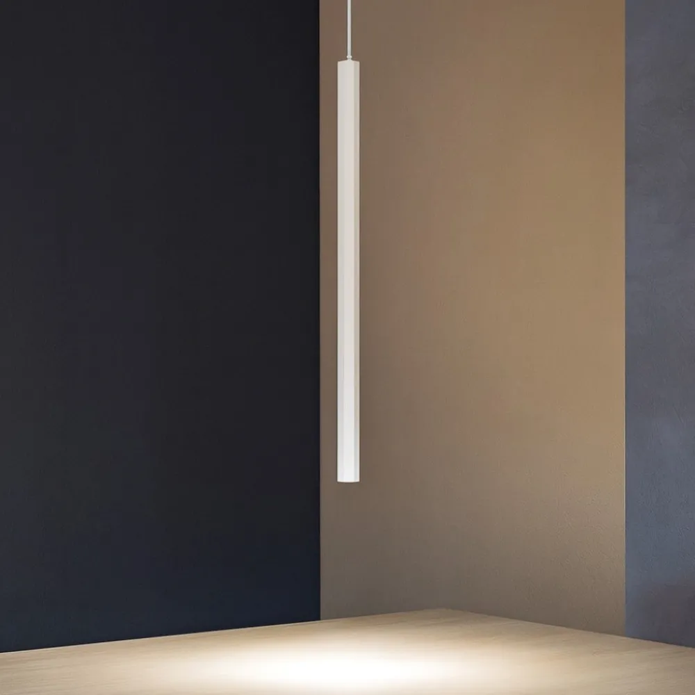 Lampade A Sospensione-Ondaluce Lampada a sospensione so exagon bianca led 5w 3000k esagonale
