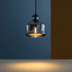 Lampade A Sospensione-Ondaluce Lampada a sospensione so pin a vetro fume grigio trasparente