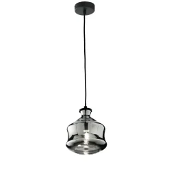Lampade A Sospensione-Ondaluce Lampada a sospensione so pin a vetro fume grigio trasparente
