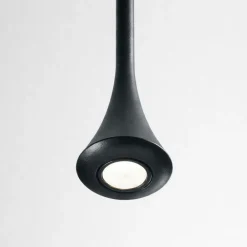 Lampade A Sospensione-Fabas Luce Lampada a sospensione susa led 5w 3000k nera moderna