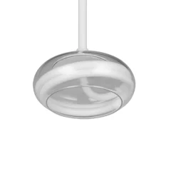 Lampade A Sospensione-Selezionato da Mazzolaluce Lampada a sospensione tonda vetro trasparente led 13w 4000k dimmerabile