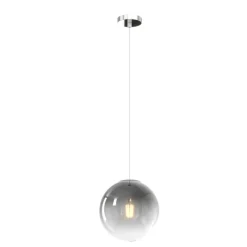 Lampade A Sospensione-Top Light Lampada a sospensione toplight per comodini camera da letto sfera vetro fume