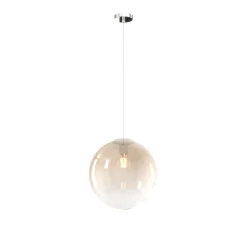 Lampade A Sospensione-Top Light Lampada a sospensione toplight sfera di vetro ambra