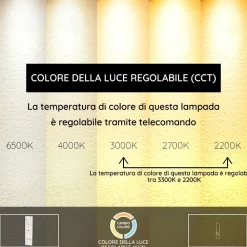 Lampade A Sospensione-Selezionato da Mazzolaluce Lampada a sospensione tubo led 2200k-3300k dimmerabile con telecomando