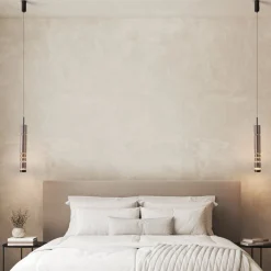 Lampade A Sospensione-Selezionato da Mazzolaluce Lampada a sospensione tubo vetro fume per camera da letto