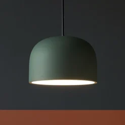 Lampade A Sospensione-Perenz Illuminazione Lampada a sospensione verde bianco cupola yelmo