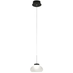 Lampade A Sospensione-Fabas Luce Lampada a sospensione vetro bianco arabella