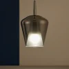 Lampade A Sospensione-Selezionato da Mazzolaluce Lampada a sospensione vetro cromo design luce pendente