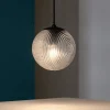 Lampade A Sospensione-Ondaluce Lampada a sospensione vetro fume sfera bella