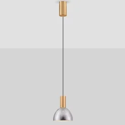 Lampade A Sospensione-Selezionato da Mazzolaluce Lampada a sospensione vetro fume led 3000k