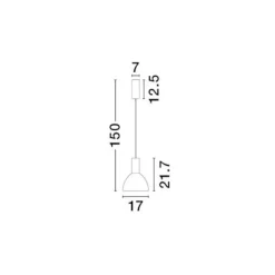 Lampade A Sospensione-Selezionato da Mazzolaluce Lampada a sospensione vetro fume led 3000k