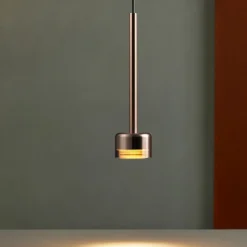 Lampade A Sospensione-Selezionato da Mazzolaluce Lampada a sospensione vetro rame trasparente