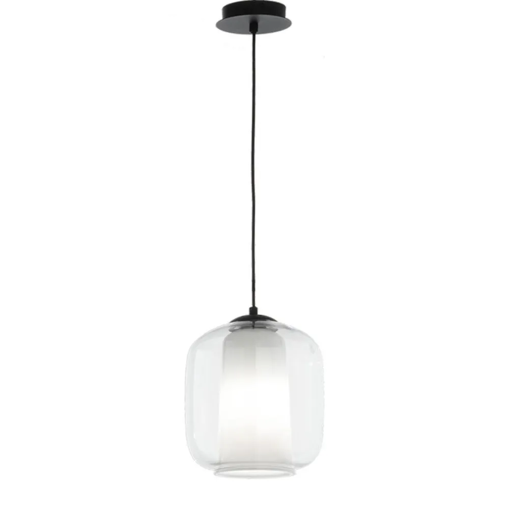 Lampade A Sospensione-Ondaluce Lampada a sospensione vetro trasparente so verve 2