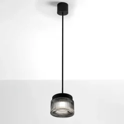 Lampade A Sospensione-Vivida International Lampada a sospensione vivida pilastro vetro fumé