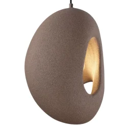 Lampade A Sospensione-Selezionato da Mazzolaluce Lampada a sospensione wabi sabi japandi marrone design moderno