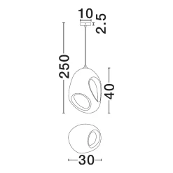 Lampade A Sospensione-Selezionato da Mazzolaluce Lampada a sospensione wabi sabi japandi marrone design moderno