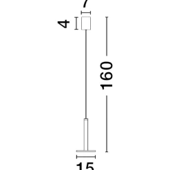 Lampade A Sospensione-Selezionato da Mazzolaluce Lampada bianca a sospensione led 11w 3000k disco piatto