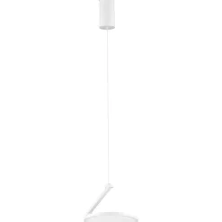Lampade A Sospensione-Selezionato da Mazzolaluce Lampada bianca a sospensione disco orientabile led 3000k